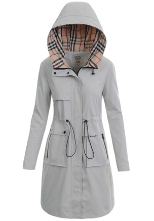 Kurtka Parka Wiosenna Oliwkowa