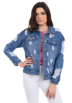 Damska Kurtka  Jeansowa Wiosenna