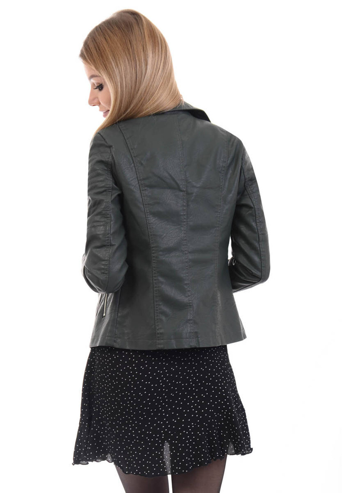 Damska Kurtka Ramoneska Zielona