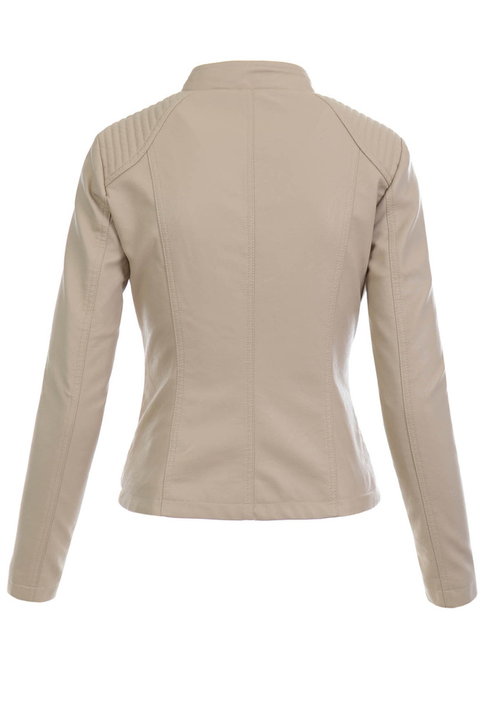 Damska Kurtka Ramoneska Beżowa