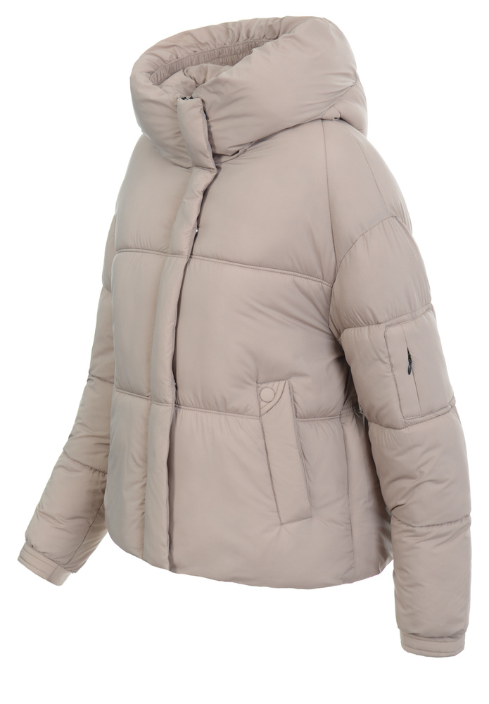 Damska Kurtka Zimowa Beżowa