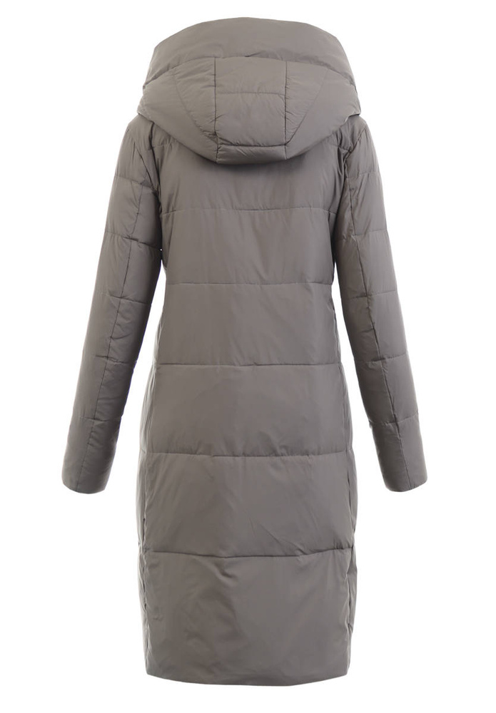 Damska Zimowa Ortalionowa Kurtka Kawowa