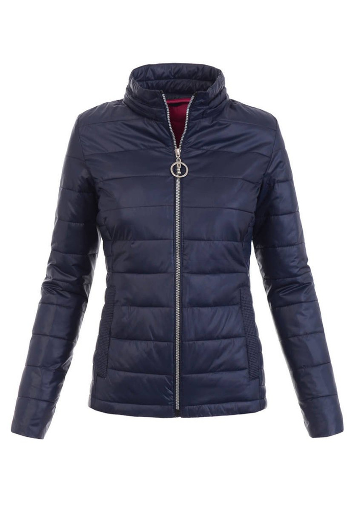 Damska Wiosenno-Jesienna Kurtka Granatowa