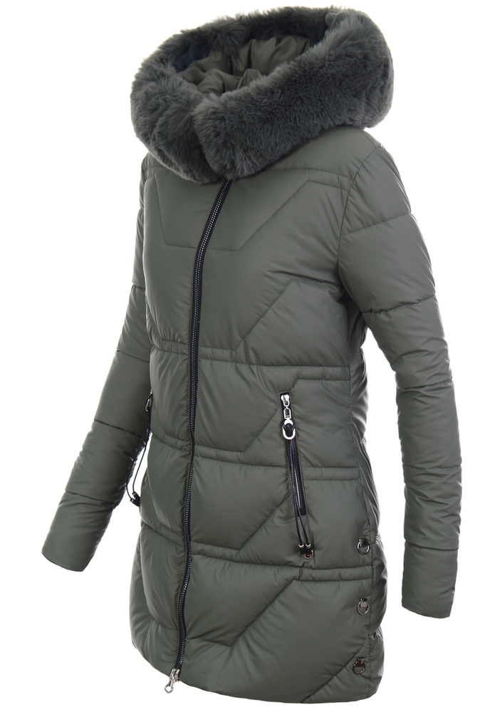 Damska Kurtka Zimowa Zielona