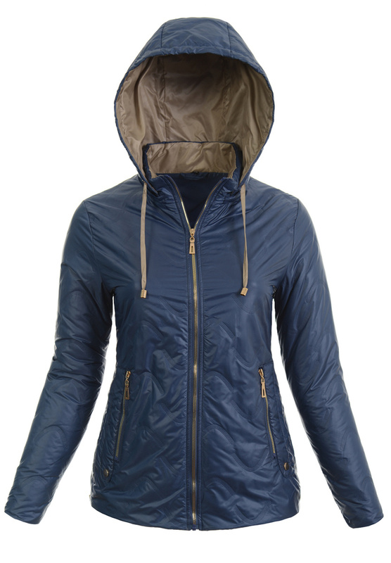 Kurtka Parka Wiosenna Niebieska