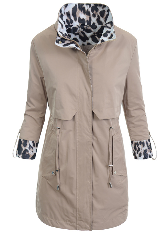 Kurtka Parka Wiosenna Beżowa