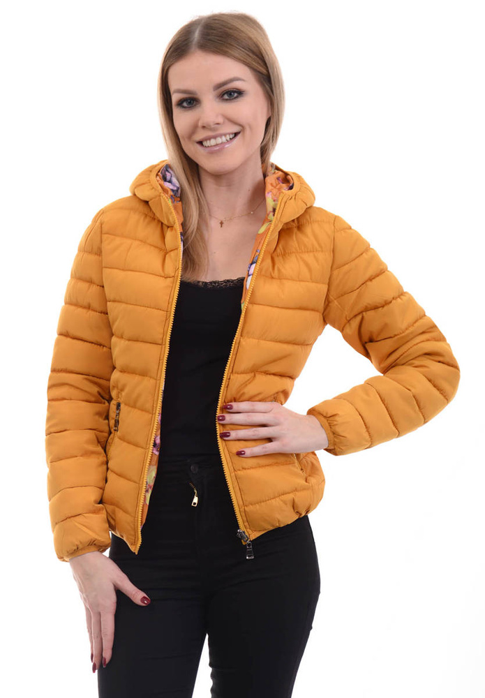 Dwustronna Kurtka Przejściowa Żółta