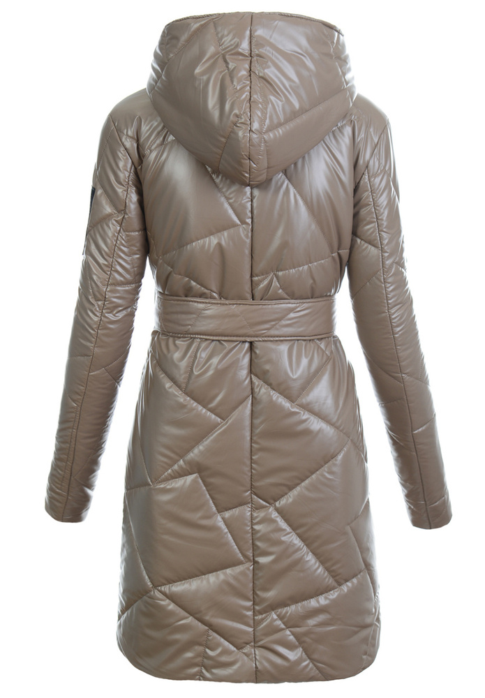 Kurtka Pikowana Wiosenna Cappuccino