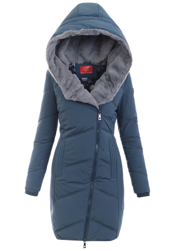 Damska Zimowa Ortalionowa Kurtka Czarna