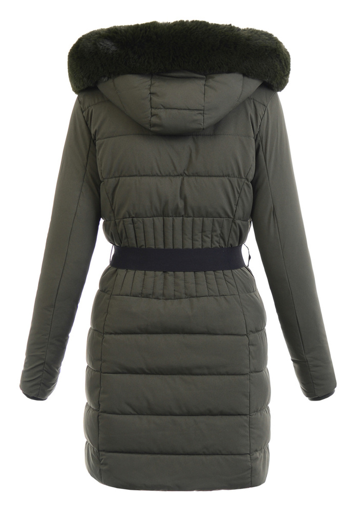 Damska Zimowa Ortalionowa Kurtka Khaki