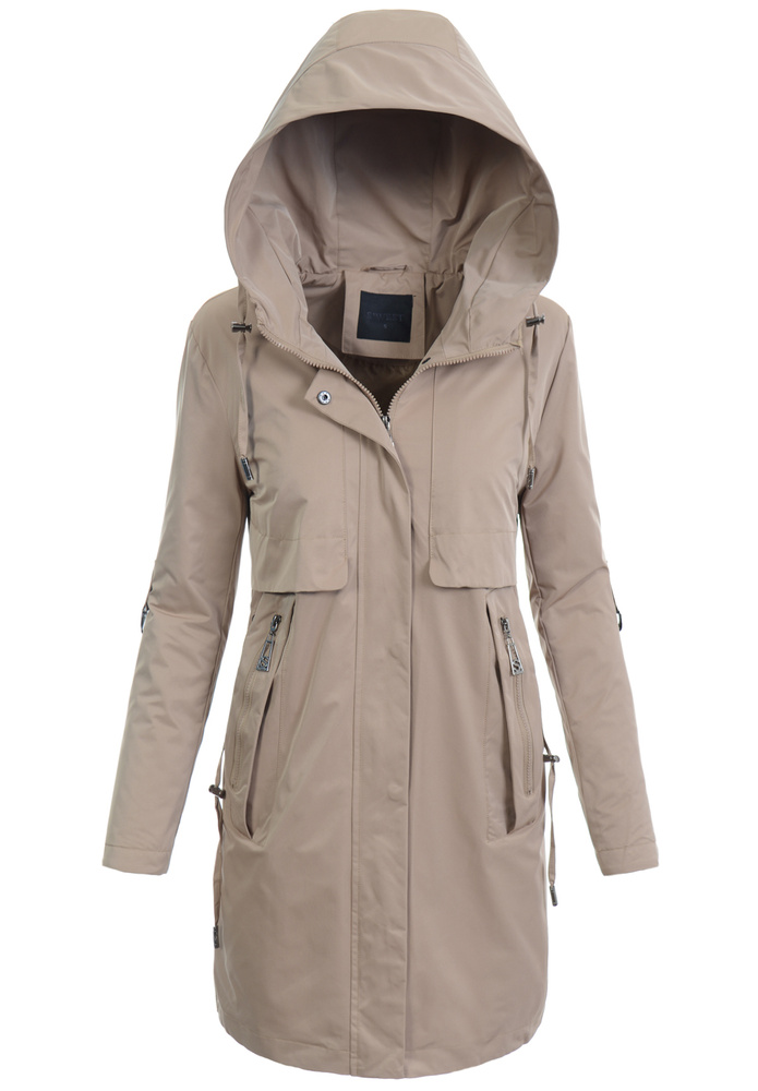 Kurtka Parka Wiosenna Beżowa