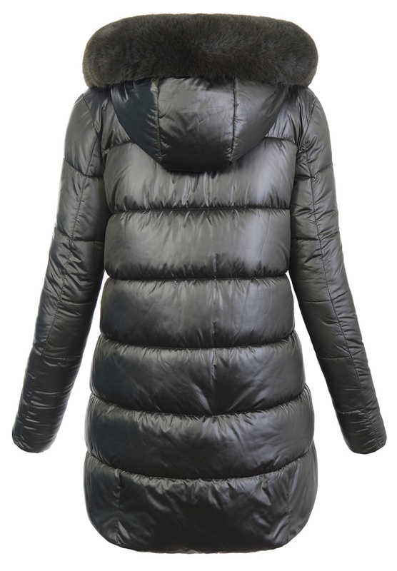 Damska Zimowa Ortalionowa Kurtka Zielona