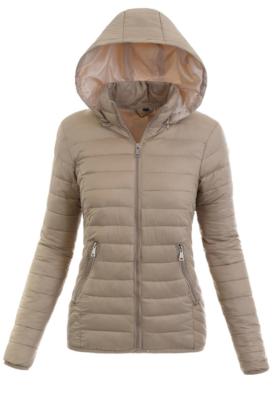 Damska Wiosenna Ortalion Kurtka Beżowa