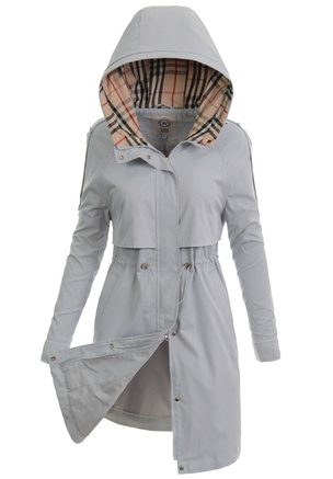 Kurtka Parka Wiosenna Niebiesko-Szara