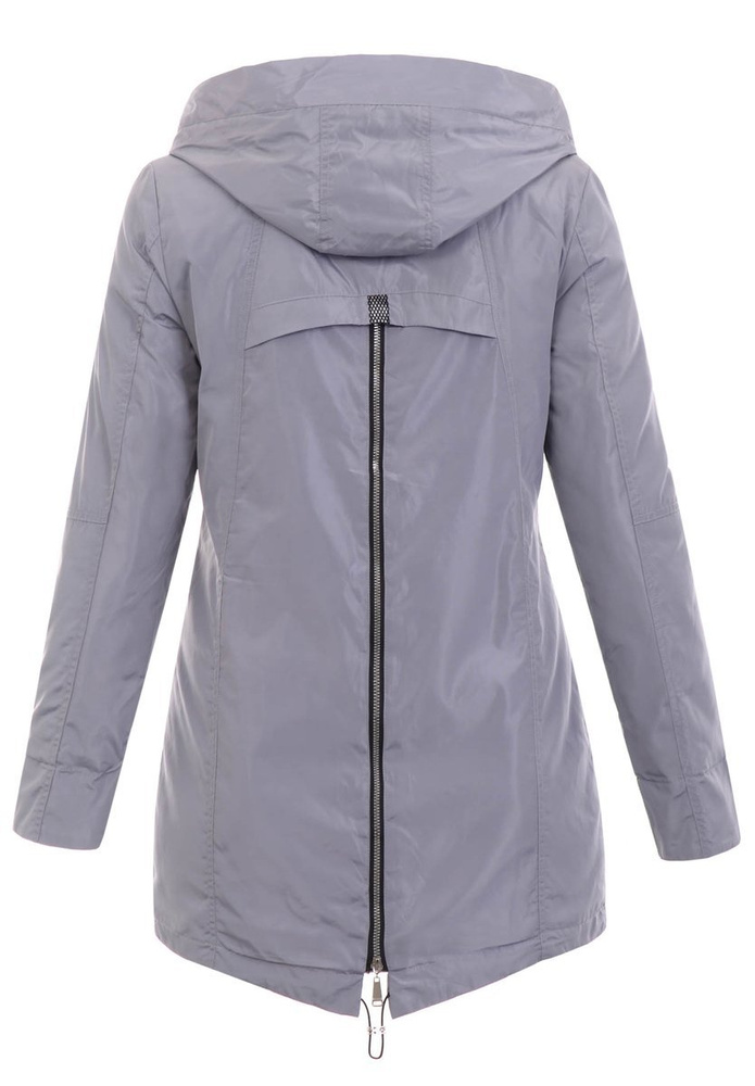 Damska Wiosenno-Jesienna Kurtka Szara