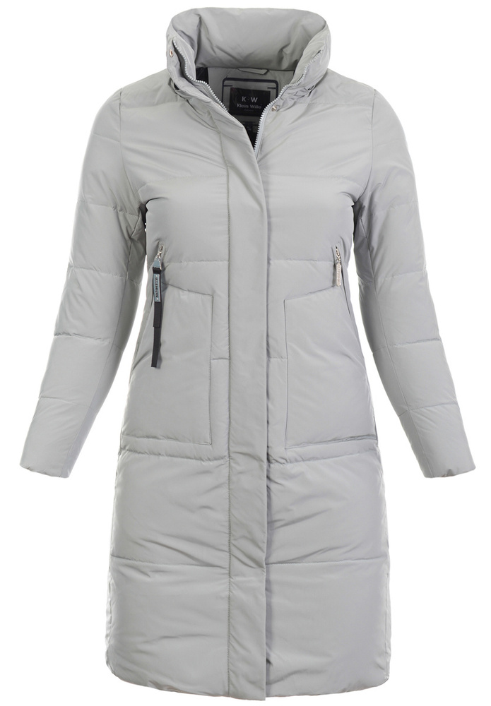 Damska Zimowa Ortalionowa Kurtka Miętowa