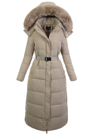 Damska Zimowa Ortalionowa Kurtka Kawowa