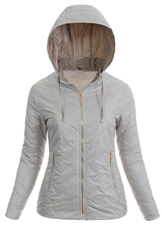 Kurtka Parka Wiosenna Beżowa