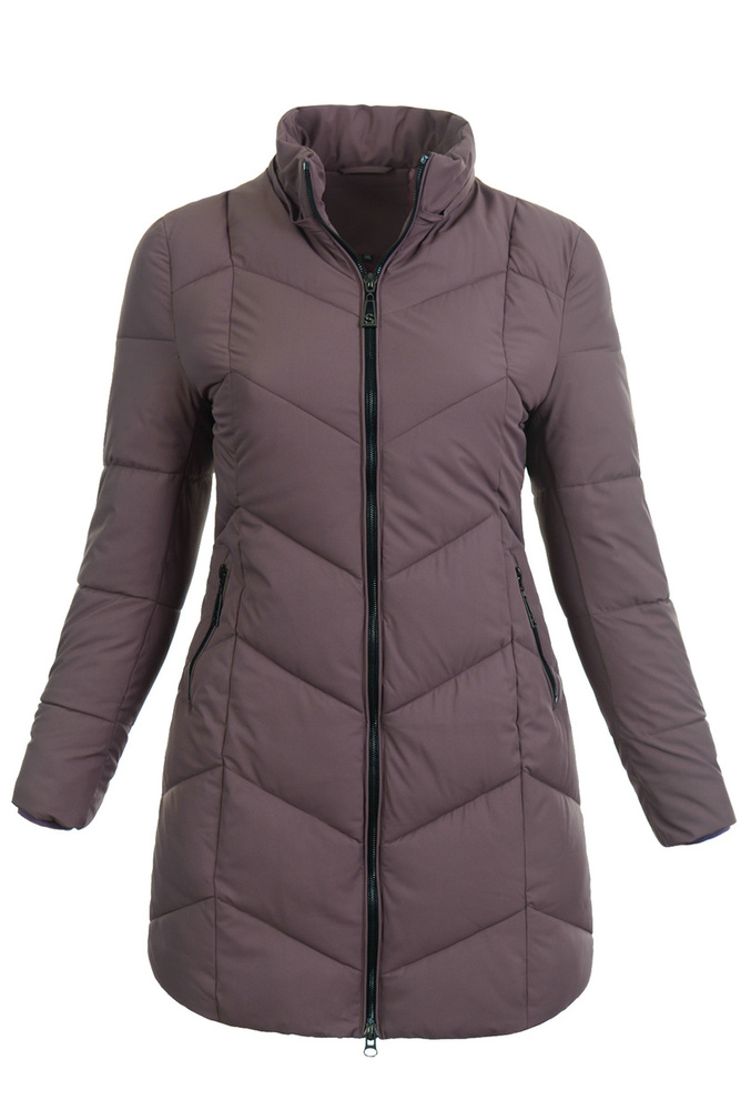 Damska Zimowa Ortalionowa Kurtka Fioletowa