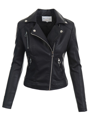 Damska Kurtka Ramoneska Czarna