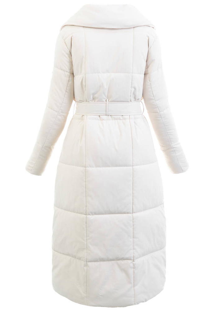 Damska Zimowa Ortalionowa Kurtka Kremowa