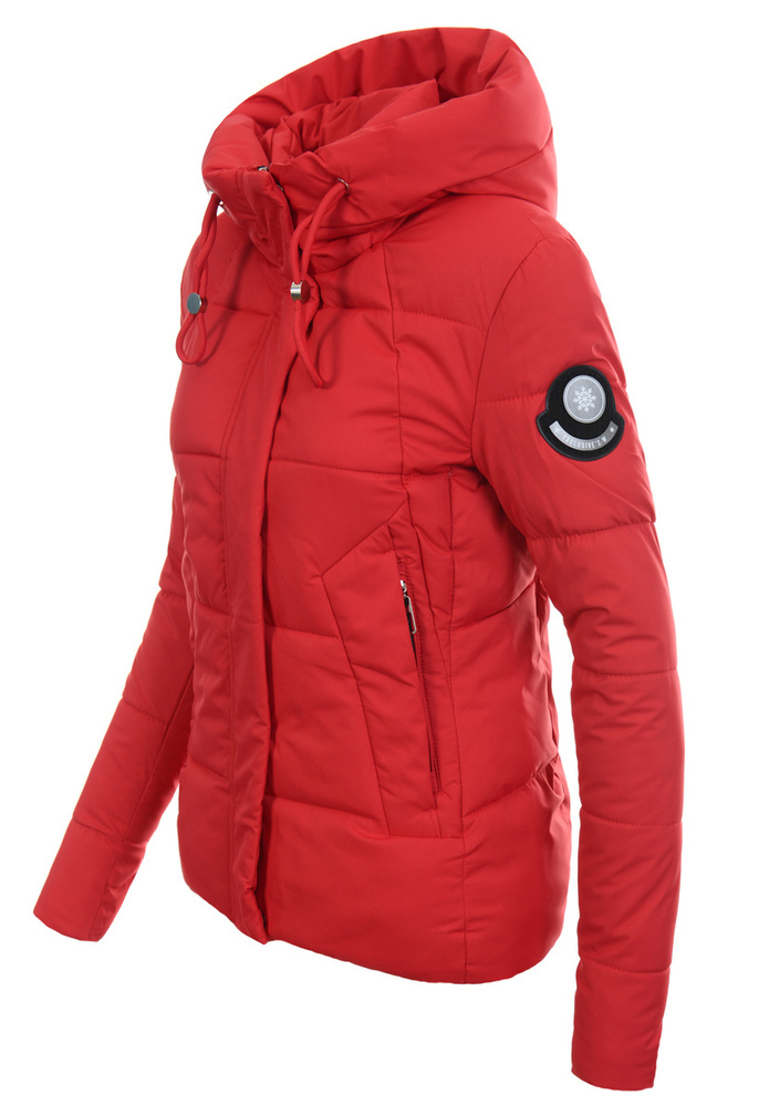 Damska Kurtka Zimowa Czerwona