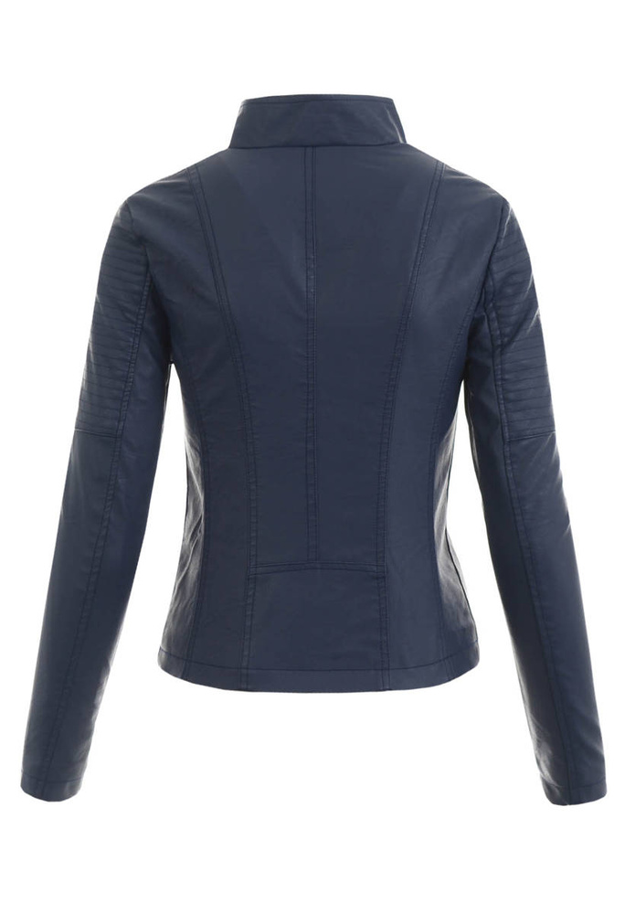 Damska Kurtka Ramoneska Granatowa