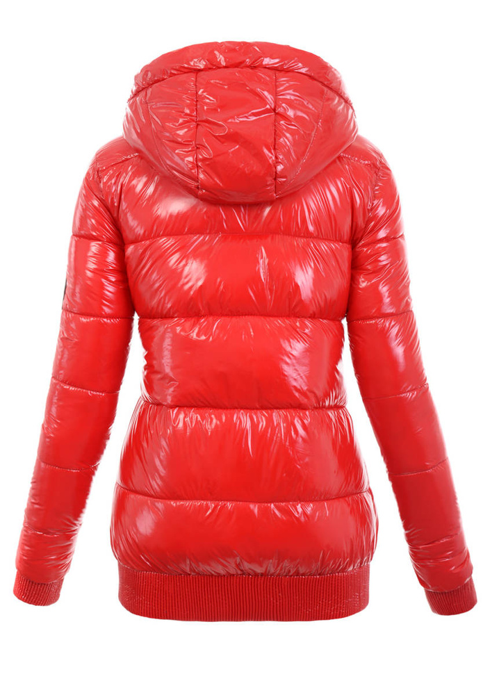 Damska Zimowa Kurtka Czerwona