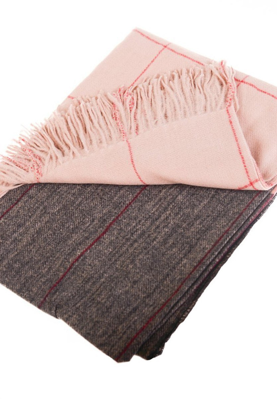 Chusta Damska Jasnobrązowo-Szary