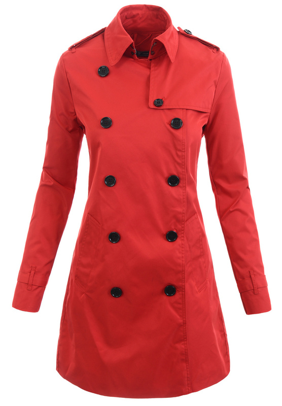 Kurtka Parka Wiosenna Czerwona