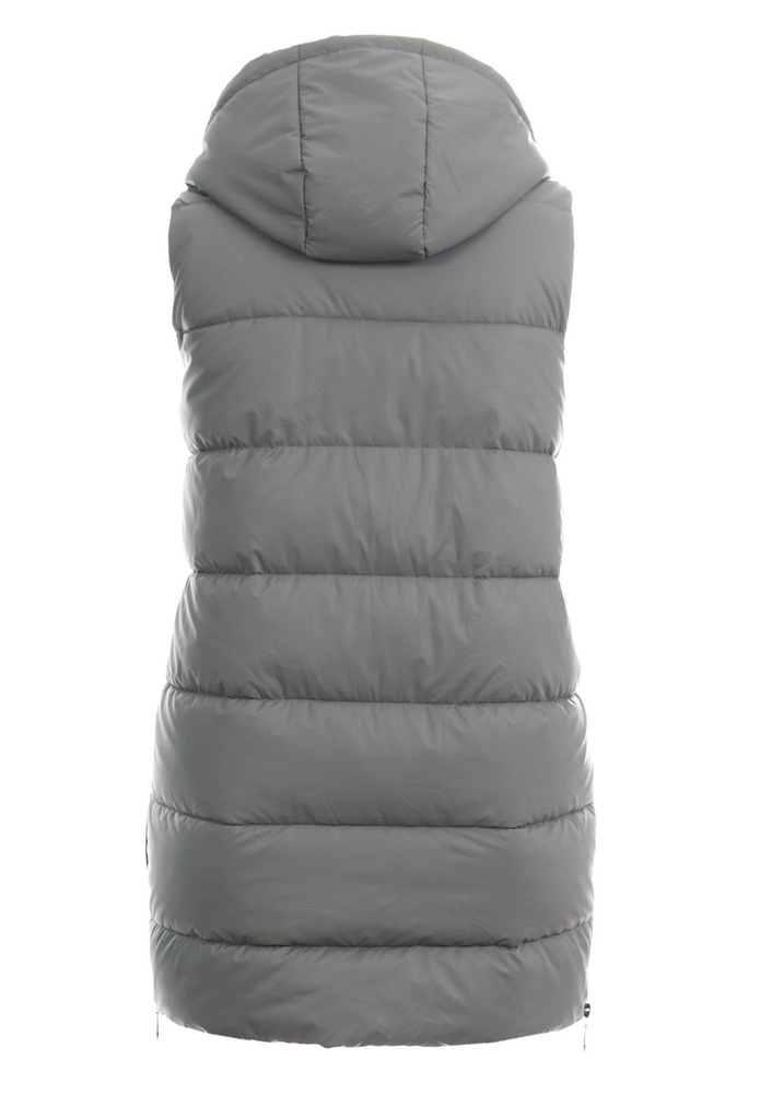 Damska Kamizelka Bezrękawnik Szara