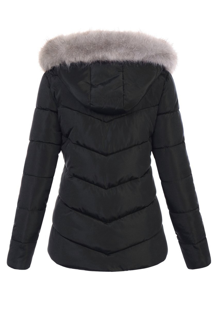 Damska Zimowa Kurtka Czarna