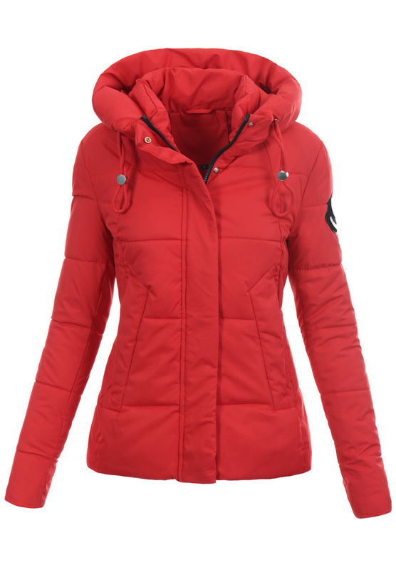 Damska Kurtka Zimowa Czerwona
