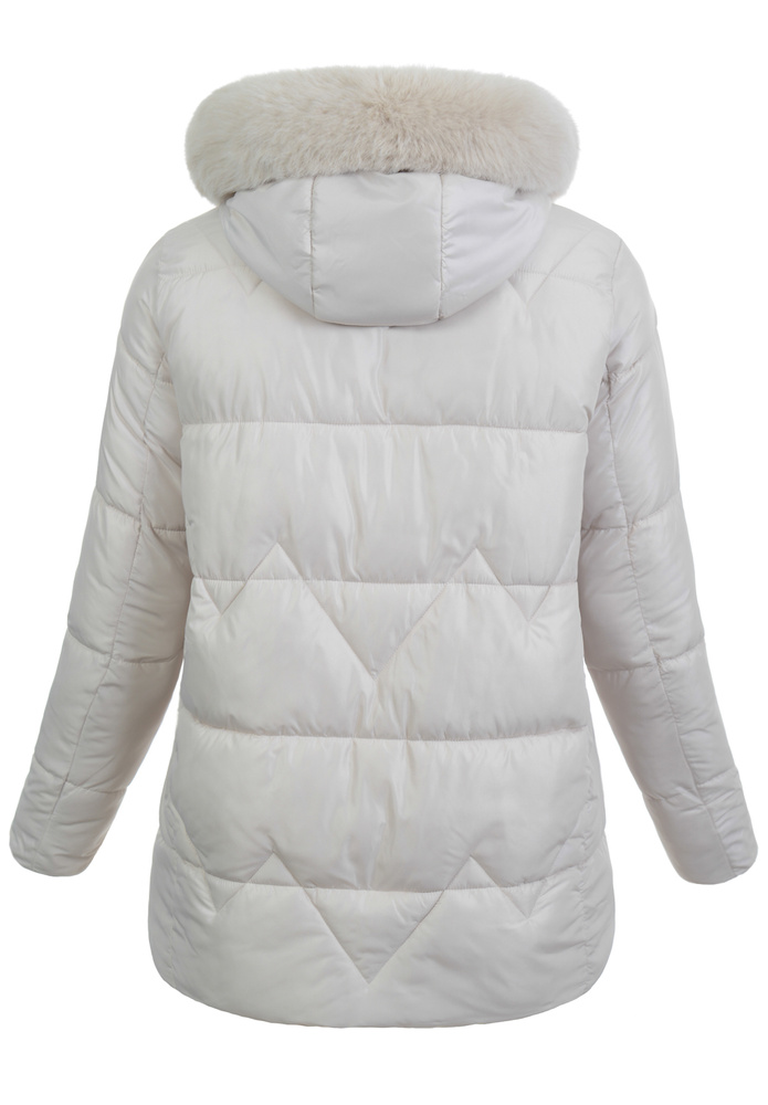 Damska Kurtka Zimowa Ecru