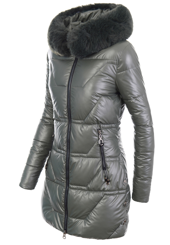 Damska Kurtka Zimowa Khaki