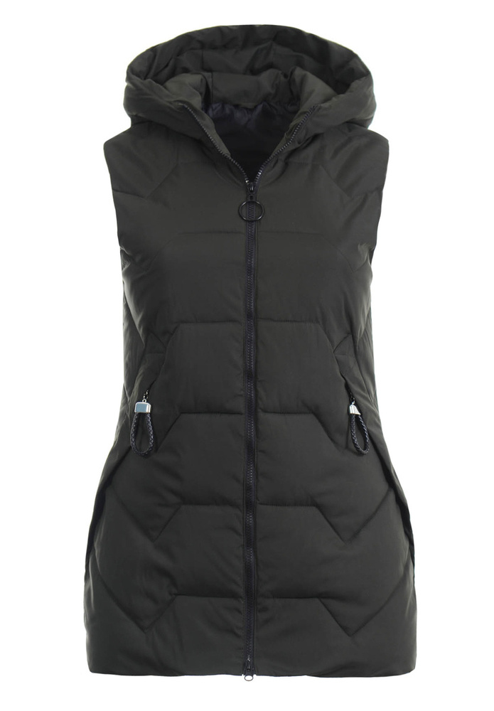 Damska Kamizelka Bezrękawnik Khaki