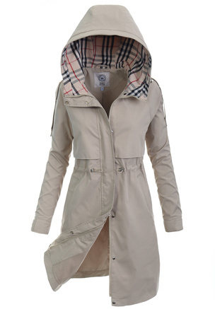Kurtka Parka Wiosenna Beżowa
