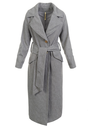 Damski Płaszcz Przejściowy Brązowy