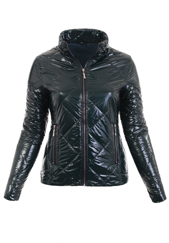 Damska Wiosenno-Jesienna Kurtka Zielona