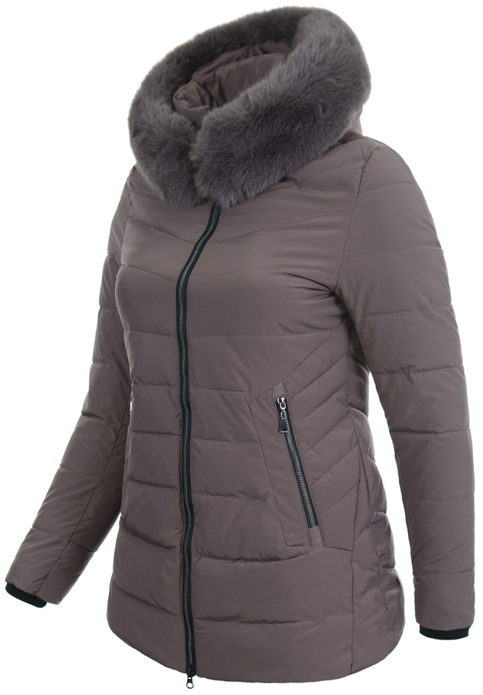 Damska Kurtka Zimowa Fioletowa