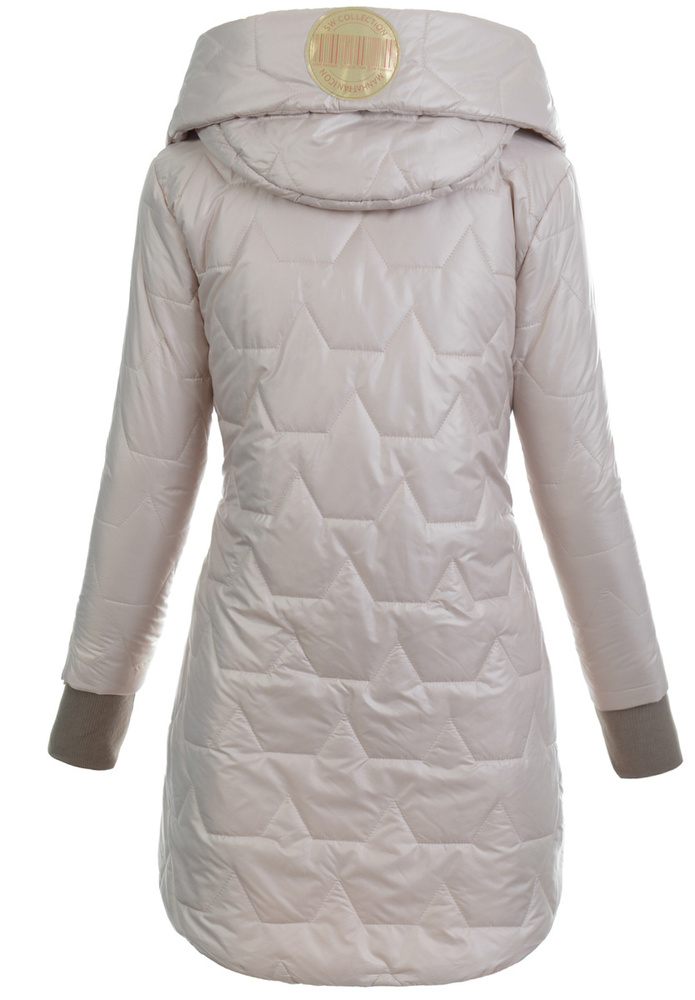 Kurtka Pikowana Wiosenna Beżowa