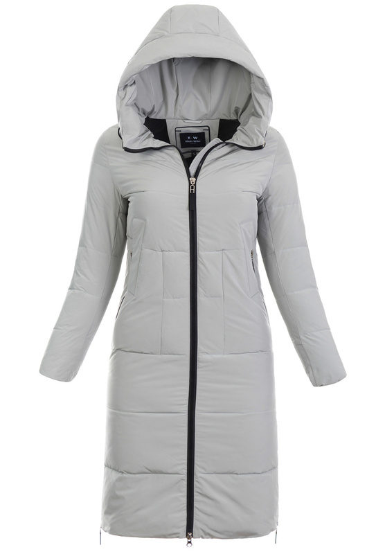 Damska Zimowa Ortalionowa Kurtka Miętowa