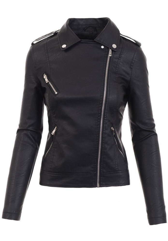 Damska Kurtka Ramoneska Czarna