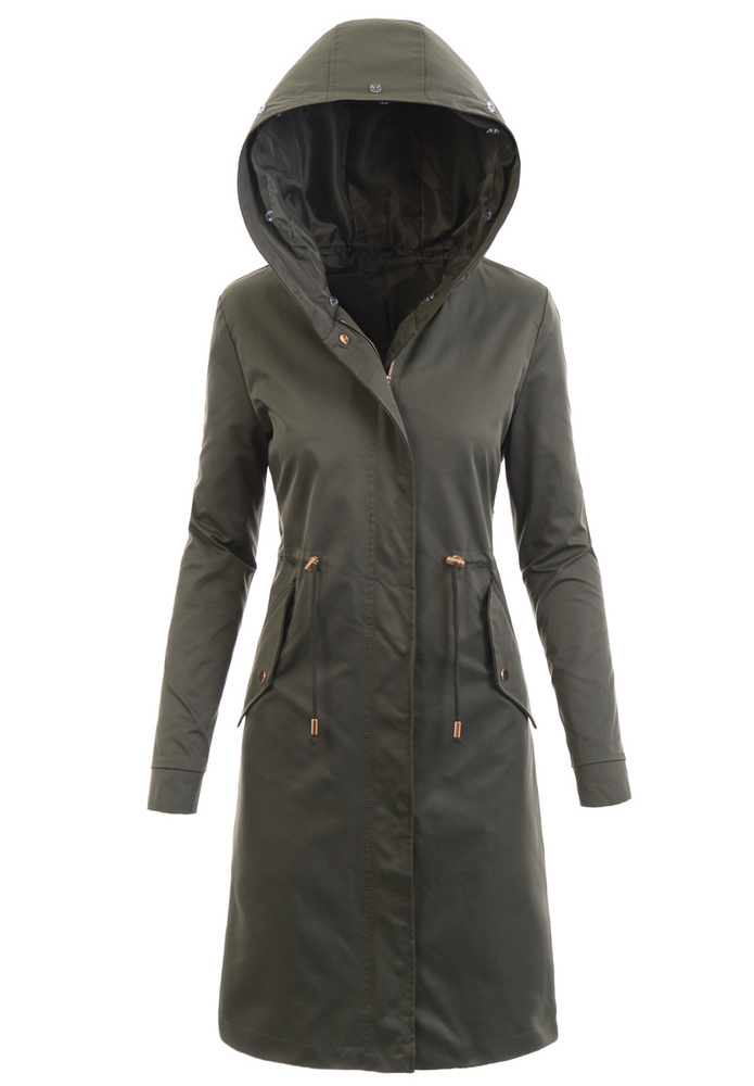 Damska Parka Kurtka 2w1 Zimowa Khaki