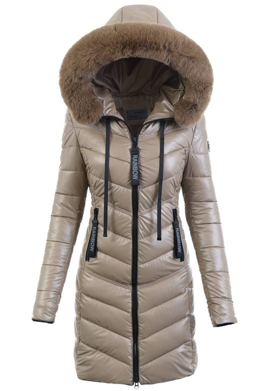 Damska Zimowa Ortalionowa Kurtka Czarna