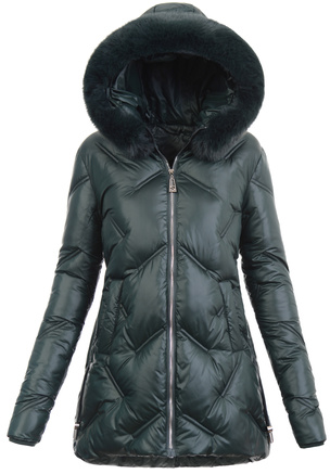 Damska Kurtka Zimowa Zielona