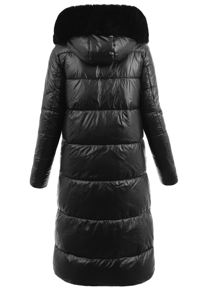 Damska Zimowa Ortalionowa Kurtka Czarna