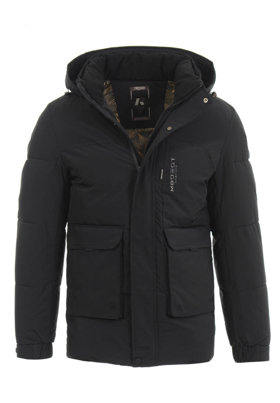 Męska Zimowa Kurtka Czarna