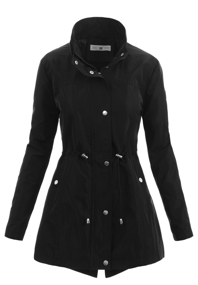 Kurtka Parka Wiosenna Czarna