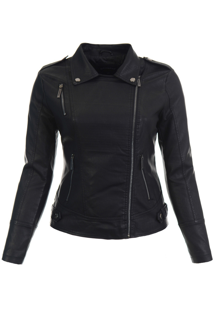 Damska Kurtka Ramoneska Czarna